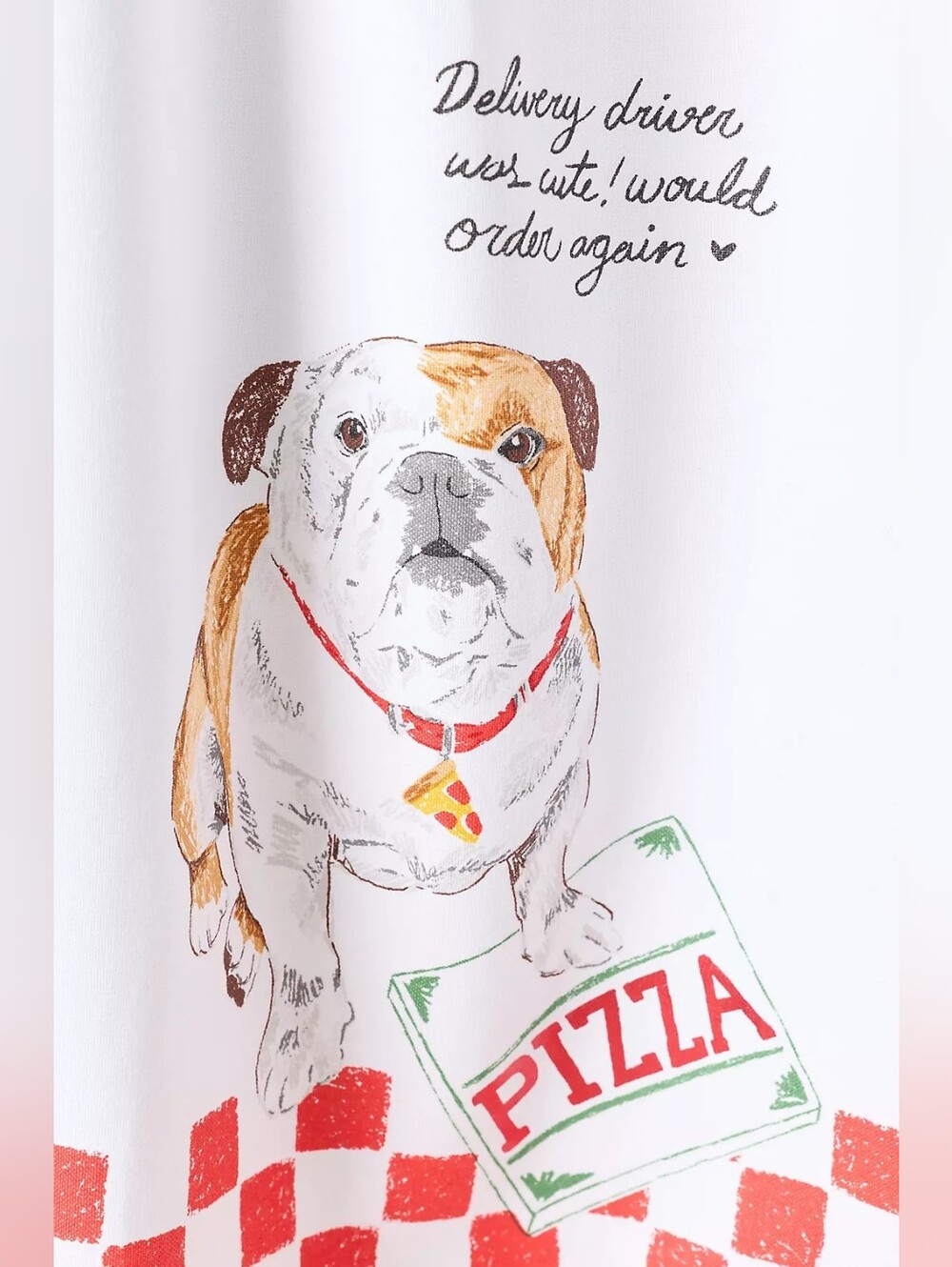 ❣️🪷NWT Anthropologie Dog Pizza Delivery Driver Dish Towel 🌙